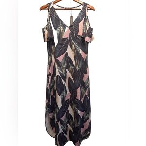 NWT Women’s Floral Print Casual Loose Sundress Size M